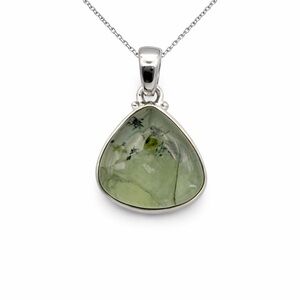 S925 Prehnite Pendant